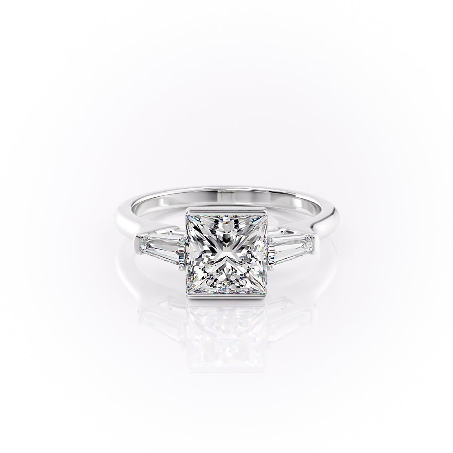 The Parker Set With A 3 Carat Princess Lab Diamond