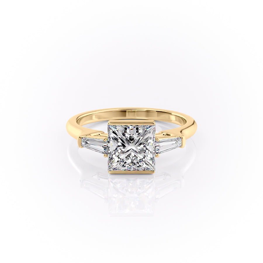The Parker Set With A 1.5 Carat Princess Lab Diamond