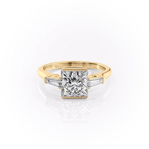 The Parker Set With A 3 Carat Princess Moissanite
