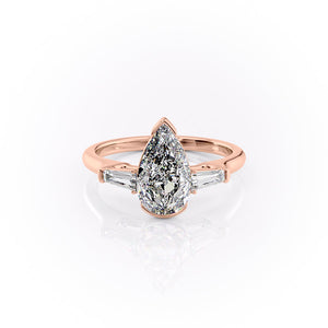The Parker Set With A 1.5 Carat Pear Lab Diamond