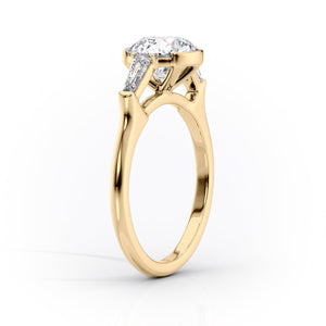 The Parker Set With A 2 Carat Pear Lab Diamond