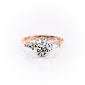 The Parker Set With A 5 Carat Round Moissanite