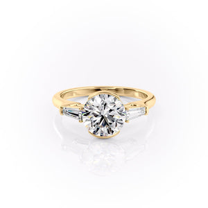 The Parker Set With A 2 Carat Round Lab Diamond