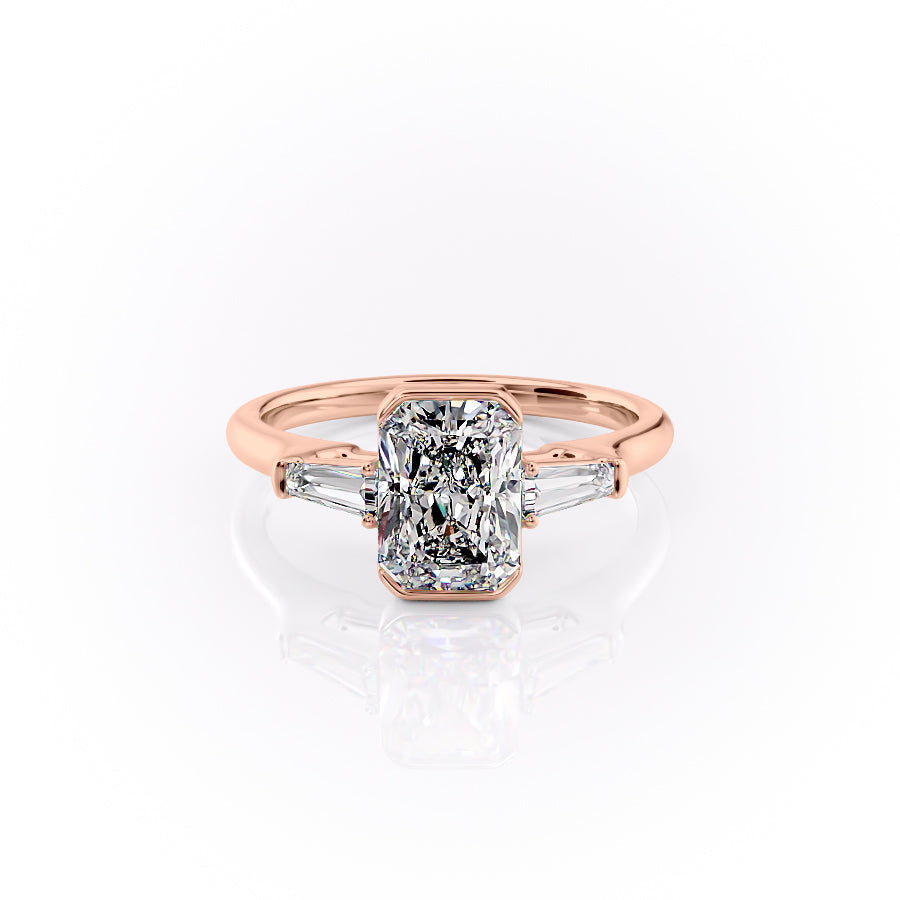 The Parker Set With A 2 Carat Radiant Lab Diamond