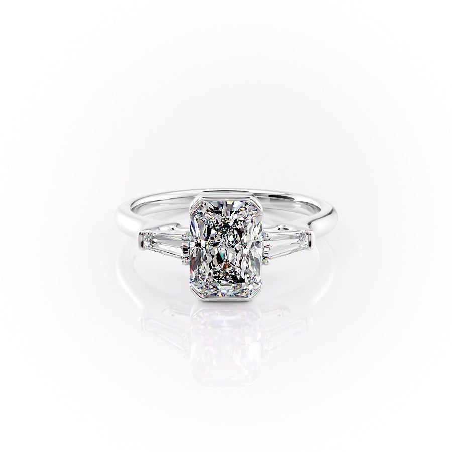 The Parker Set With A 2 Carat Radiant Lab Diamond