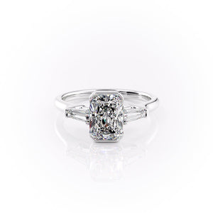 The Parker Set With A 1 Carat Radiant Moissanite