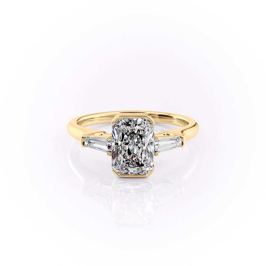 The Parker Set With A 5 Carat Radiant Moissanite