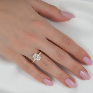 The Parker Set With A 3 Carat Radiant Lab Diamond