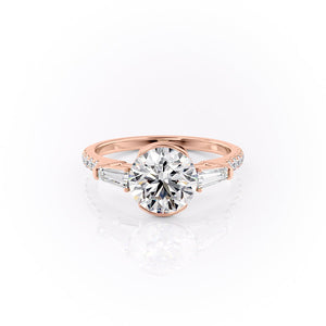 The Pave Parker Set With A 3 Carat Round Lab Diamond
