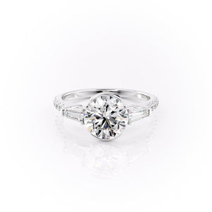 The Pave Parker Set With A 2 Carat Round Lab Diamond