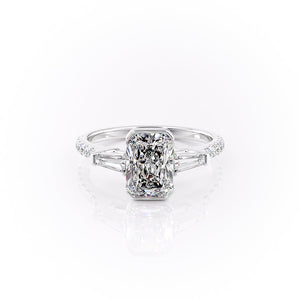 The Pave Parker Set With A 4 Carat Radiant Moissanite