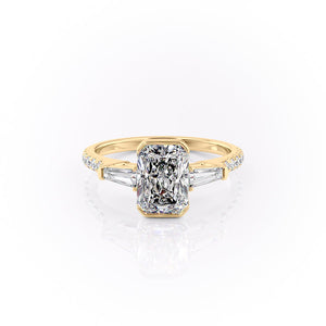 The Pave Parker Set With A 2 Carat Radiant Moissanite
