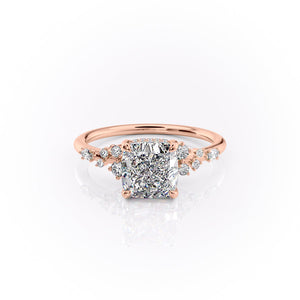 The Emma Set With A 1.5 Carat Cushion Moissanite
