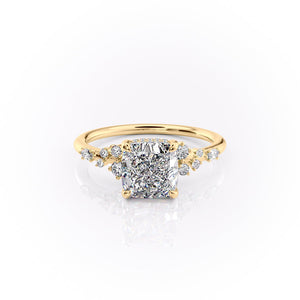 The Emma Set With A 1.5 Carat Cushion Moissanite