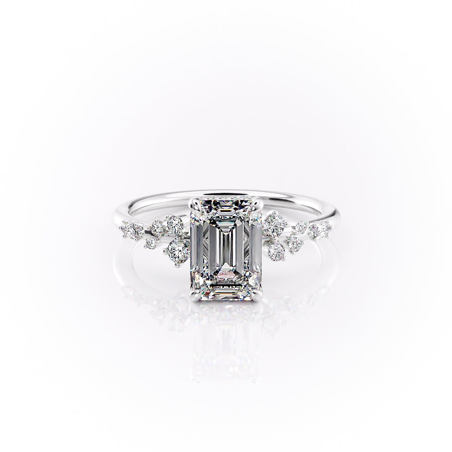 The Emma Set With A 1 Carat Emerald Lab Diamond