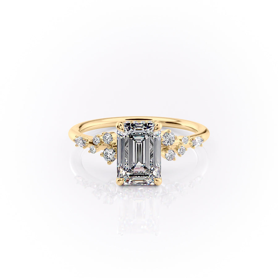 The Emma Set With A 1 Carat Emerald Lab Diamond