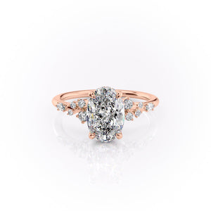 The Emma Set With A 1 Carat Oval Moissanite