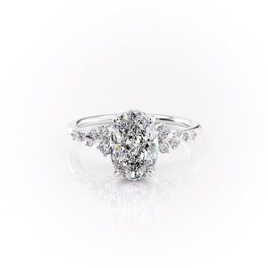 The Emma Set With A 2.5 Carat Oval Moissanite