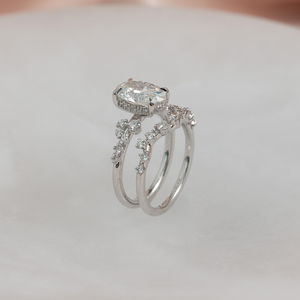 The Emma Set With A 2 Carat Oval Lab Diamond
