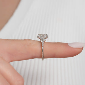 The Emma Set With A 2 Carat Oval Lab Diamond