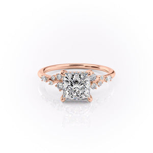 The Emma Set With A 1.5 Carat Princess Moissanite