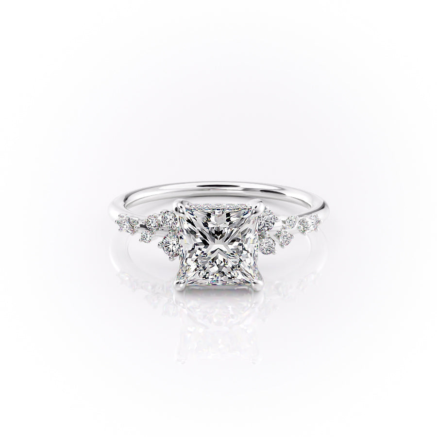 The Emma Set With A 1 Carat Princess Moissanite