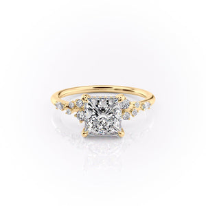 The Emma Set With A 1.5 Carat Princess Lab Diamond
