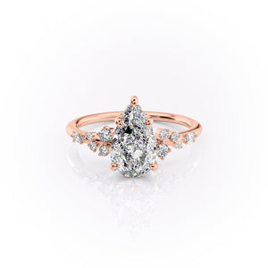 The Emma Set With A 2.5 Carat Pear Moissanite