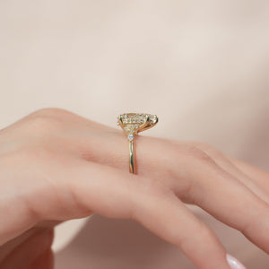 The Emma Set With A 3 Carat Pear Lab Diamond