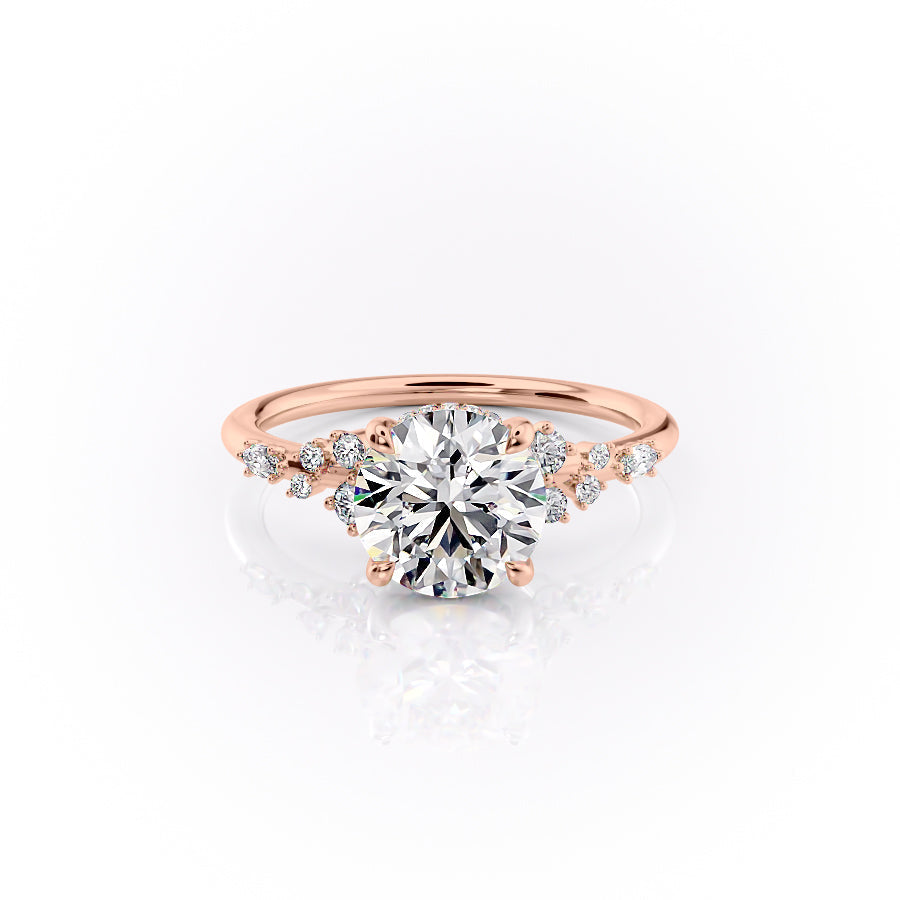 The Emma Set With A 2.5 Carat Round Lab Diamond