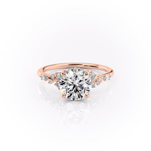The Emma Set With A 2.5 Carat Round Lab Diamond
