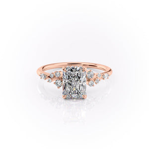 The Emma Set With A 1 Carat Radiant Moissanite