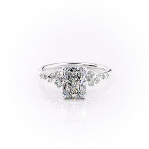 The Emma Set With A 4 Carat Radiant Moissanite