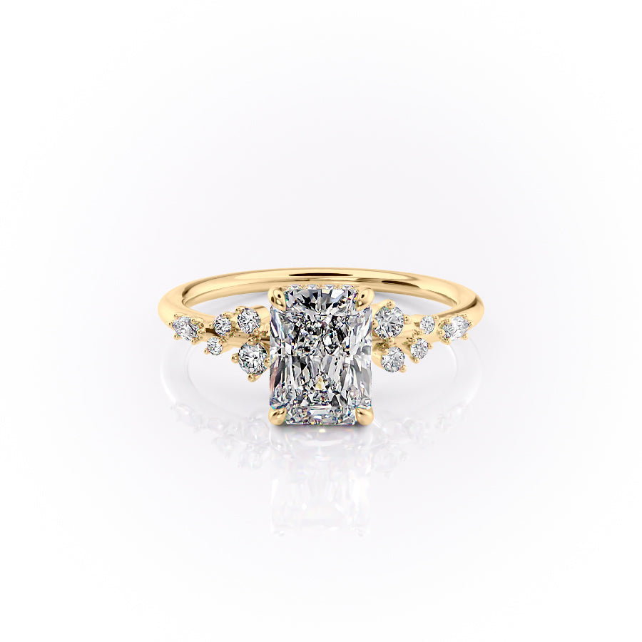 The Emma Set With A 2 Carat Radiant Lab Diamond