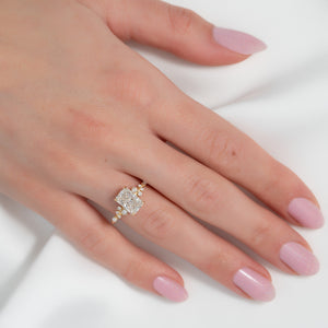 The Emma Set With A 3 Carat Radiant Lab Diamond