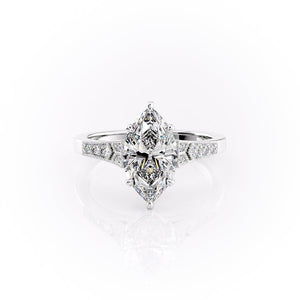 The Dianne Set With A 2.5 Carat Marquise Moissanite