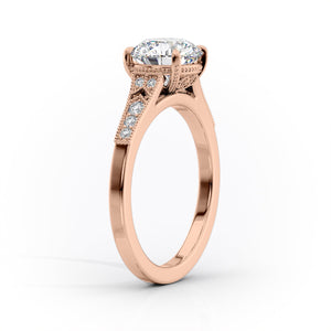 The Dianne Set With A 1 Carat Princess Lab Diamond