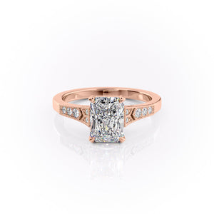 The Dianne Set With A 5 Carat Radiant Moissanite