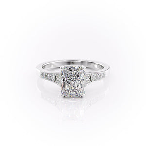 The Dianne Set With A 2 Carat Radiant Moissanite