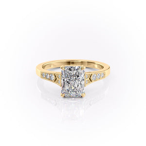 The Dianne Set With A 1.5 Carat Radiant Moissanite