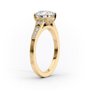 The Dianne Set With A 2.5 Carat Radiant Lab Diamond