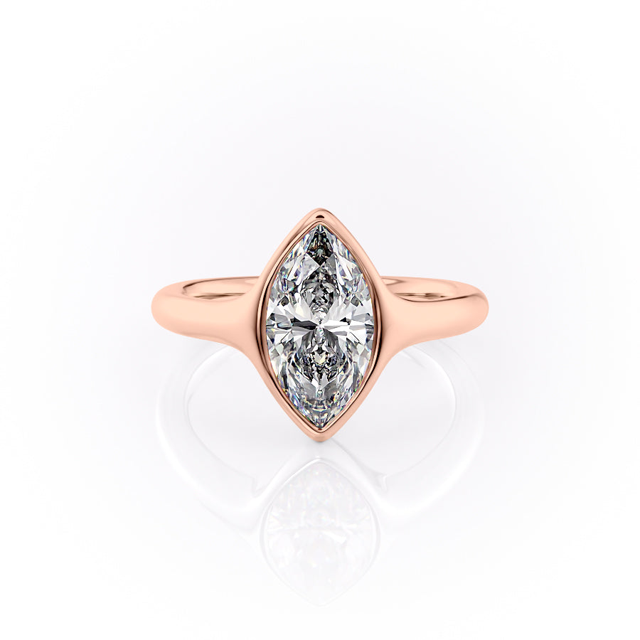 The Stella Set With A 3 Carat Marquise Moissanite