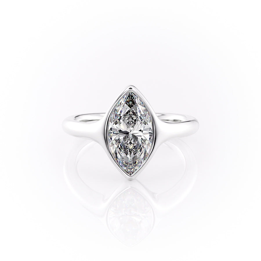 The Stella Set With A 2 Carat Marquise Lab Diamond