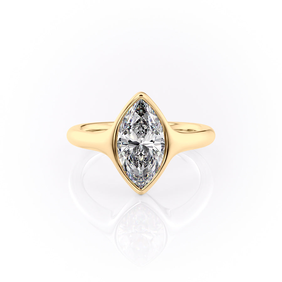 The Stella Set With A 3 Carat Marquise Moissanite