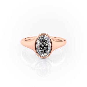 The Stella Set With A 2 Carat Oval Lab Diamond