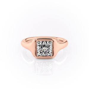 The Stella Set With A 4.5 Carat Princess Moissanite
