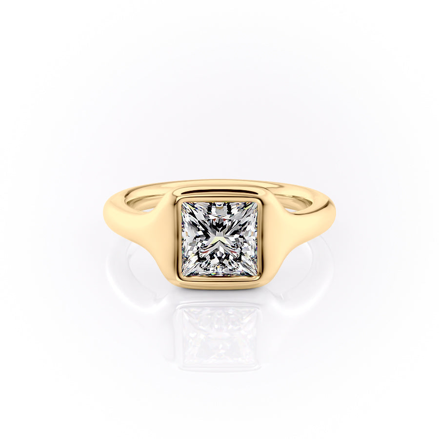 The Stella Set With A 3 Carat Princess Moissanite