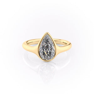 The Stella Set With A 1.5 Carat Pear Moissanite