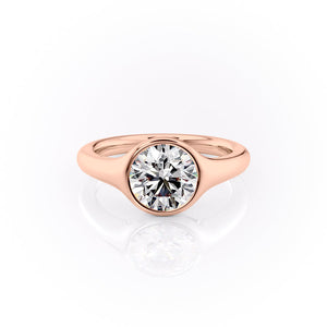 The Stella Set With A 4 Carat Round Moissanite