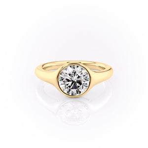 The Stella Set With A 3 Carat Round Lab Diamond